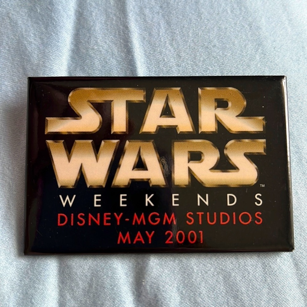 Star Wars Button Pin Disney-MGM Studios May 2001 Star Wars Weekends Button Pin